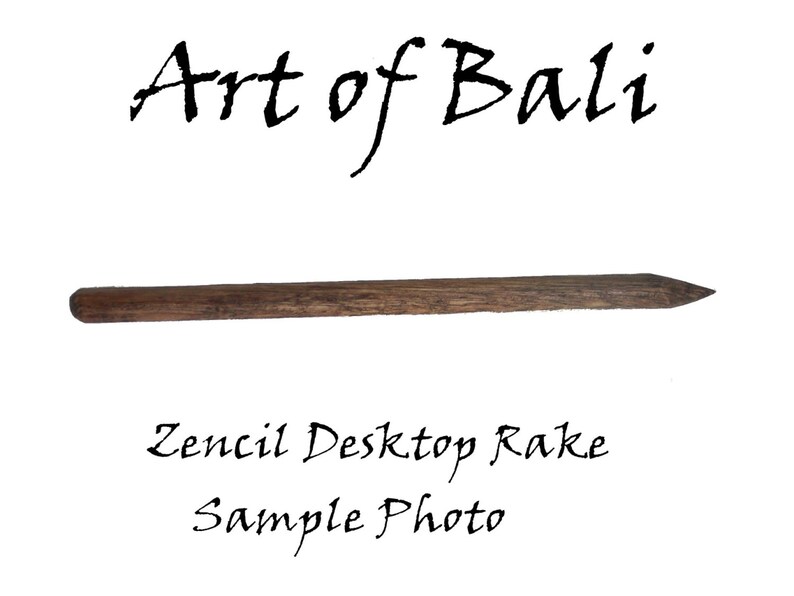 Authentic Art of Bali Brand Zen Garden Rakes Standard zencil Tine