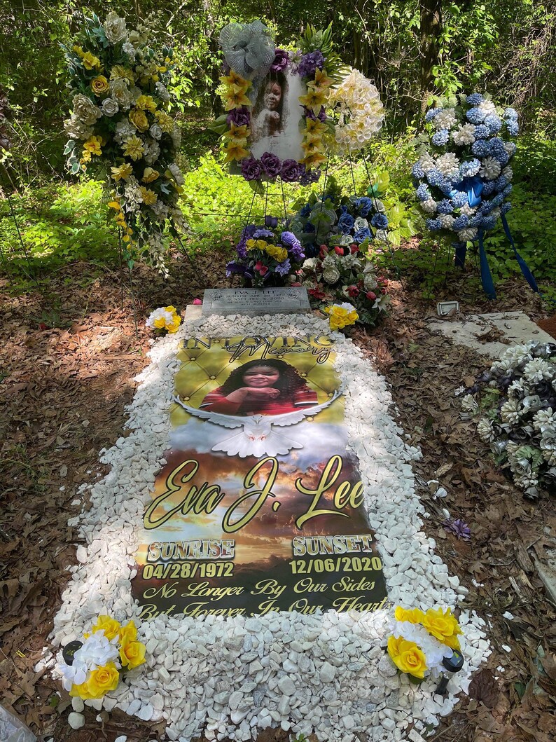 Custom Memorial Grave Blankets Etsy