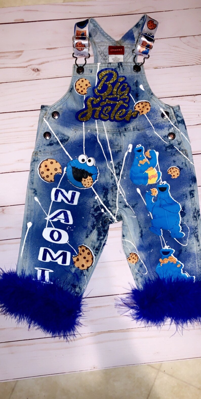 Custom Character Overalls kids birthday outfit Custom Etsy