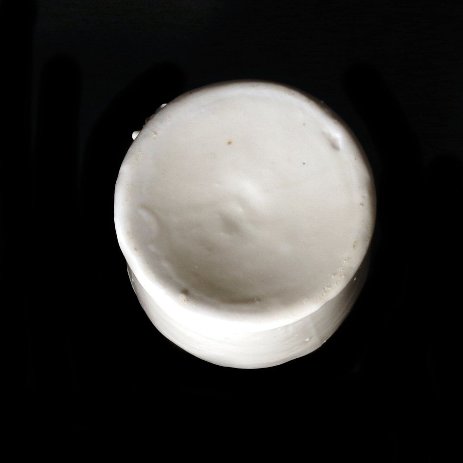 Vintage Handbemalte weiße Keramik Badezimmertasse | Etsy