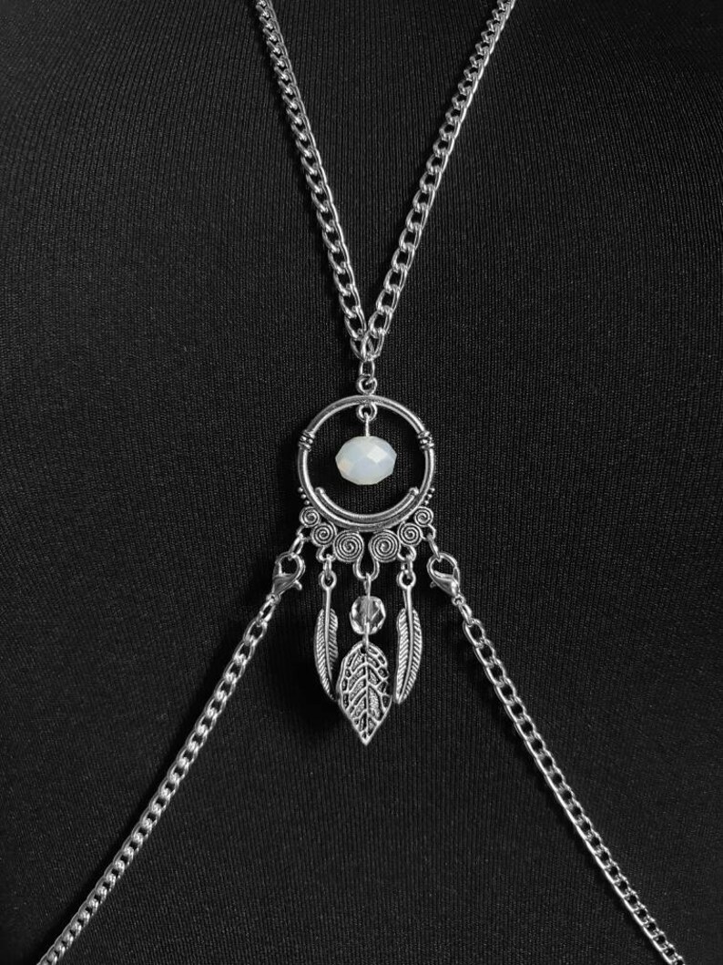 Silver Swirl Necklace Belly Chain Body Chain Size XSmall UK Size 68