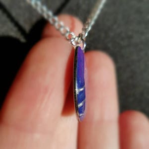 Purple & Blue Fantasy Necklace // Gift for her image 4