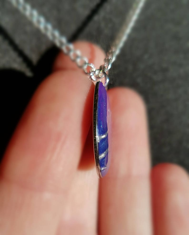 Purple & Blue Fantasy Necklace // Gift for her image 4