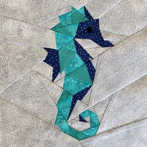 Seahorse Foundation Paper Piecing Pattern