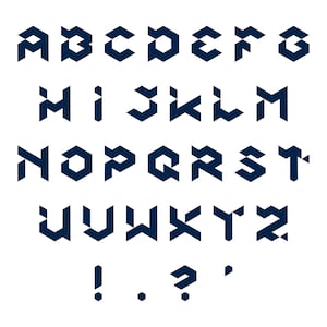 Alphabet Foundation Paper Piecing Pattern