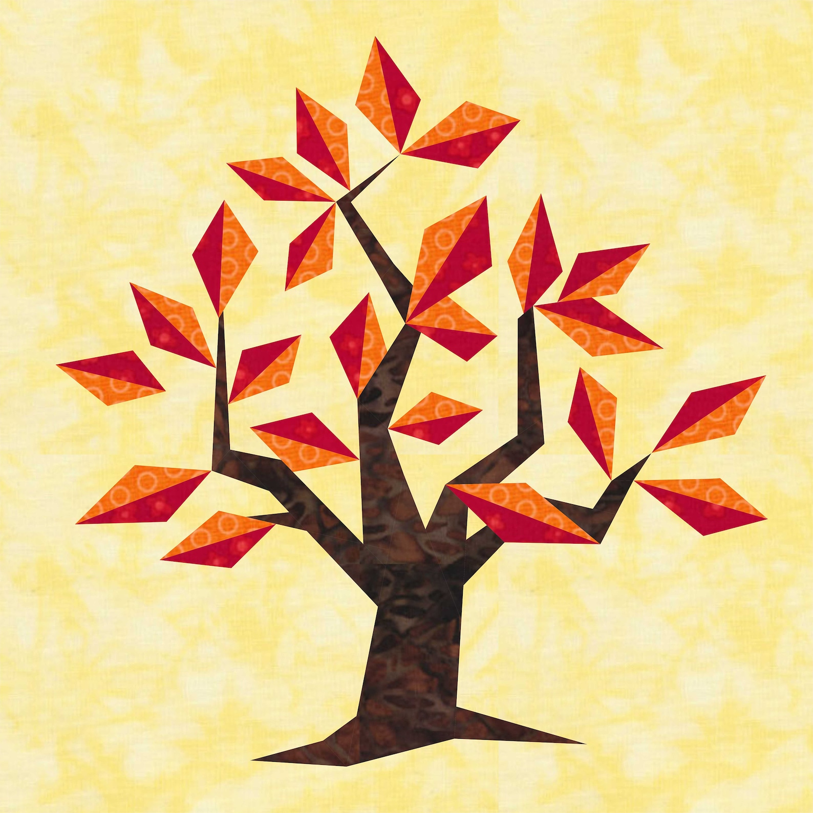 Tree Paper Piecing Beech Tree Foundation Paper Piecing Pattern - Etsy