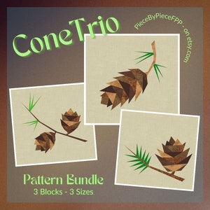 ConeTrio FPP Pattern Bundle 3 Blocks