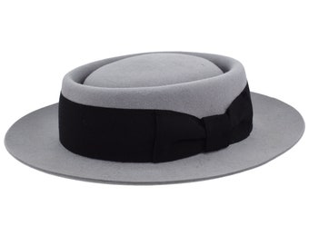 Melegari Buster K Pork Pie Flat hat handmade Sergio Anzani hatmaker