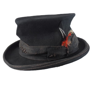 Melegari Dandy Clochard Aged top hat handmade Hatmaker Sergio Anzani Melegari