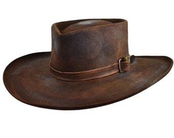 Chapeau Melegari The Clint Special Edition fait main chapelier Sergio Anzani