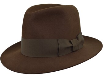 Fedora Costume Hat Brown Adult Rorschach or Indiana Jones Fedora Costume Hat Brown Adult Rorschach or Indiana Jones