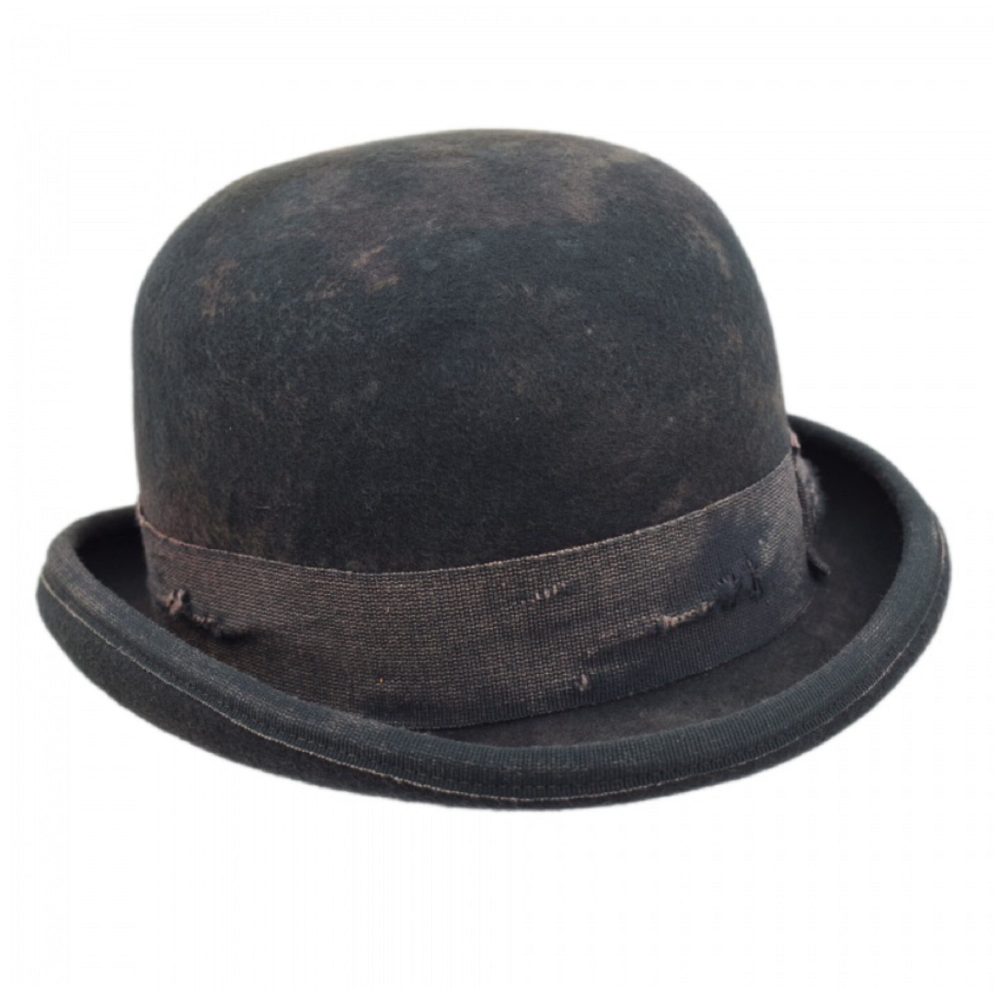 Clochard Aged Western Bowler Hat Dark Gray - Etsy