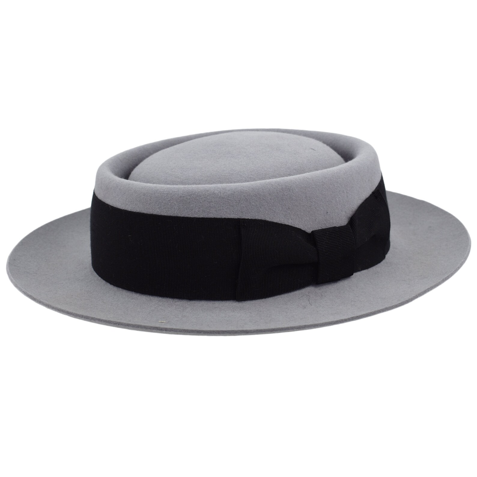 Pork Pie Hat Buster Keaton Flat Hat handmade Sergio Melegari Etsy