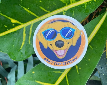 Vinyl Yellow Lab Sticker