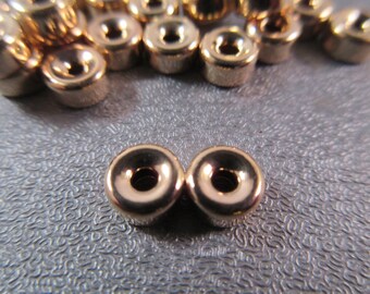14K Gold Filled 2 Strand Donut Divider Spacer 6mm 1pc