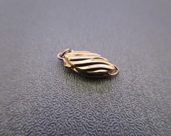 14K Gold Filled Brushed Fish Hook Clasp 1pc
