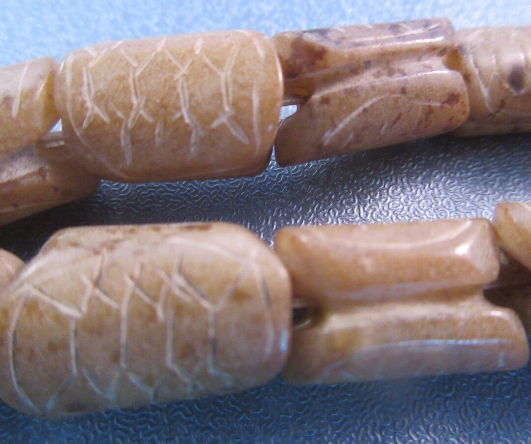 Carved Soocho Jade Feng Shui Turtle Shells Beads 5pcs - Etsy
