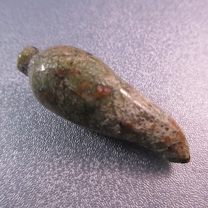 Rhyolite Pepper Top Drilled Bead 1pc
