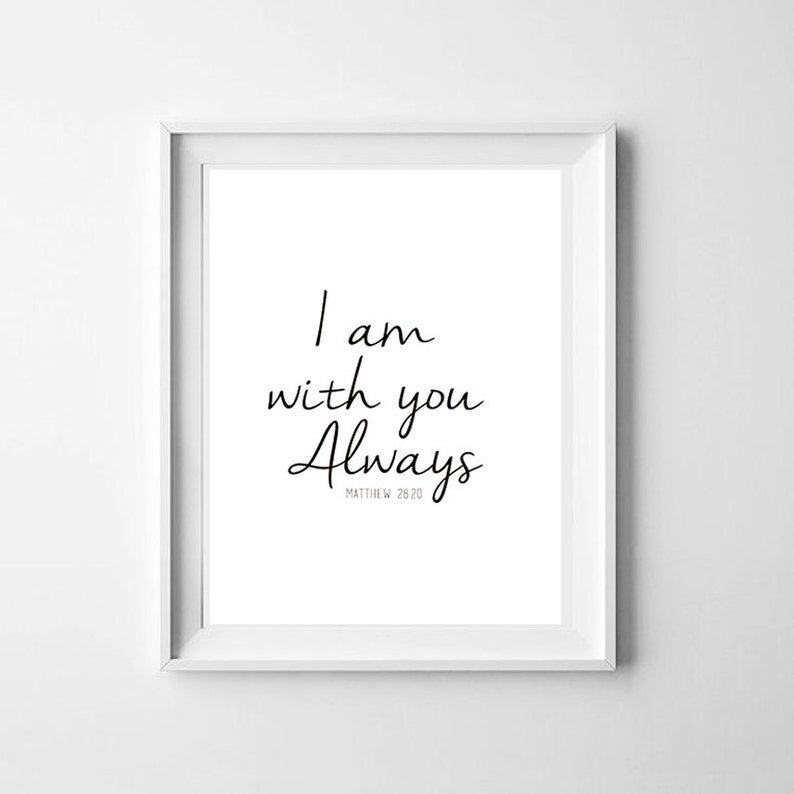 Bible verse wall art inspirational quote print Christian wall | Etsy