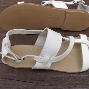 Sandals.Classic Sandals.Greek Style Leather Sandal Handmade.Women&#39;s Shoes.Gladiator Leather Sandals.Women&#39;s Flats.White Shoes.