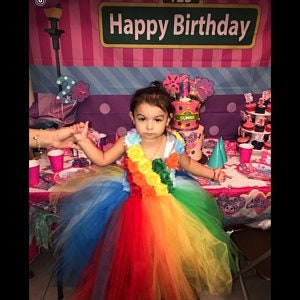 Rainbow Flower Girl Dress Tulle Dress Tutu Birthday Tutu Dress Wedding Toddler BallGown Tutu Dress Tutu image 4