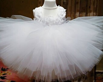 Flower Girl Dresses White baby dress tutu Wedding dress