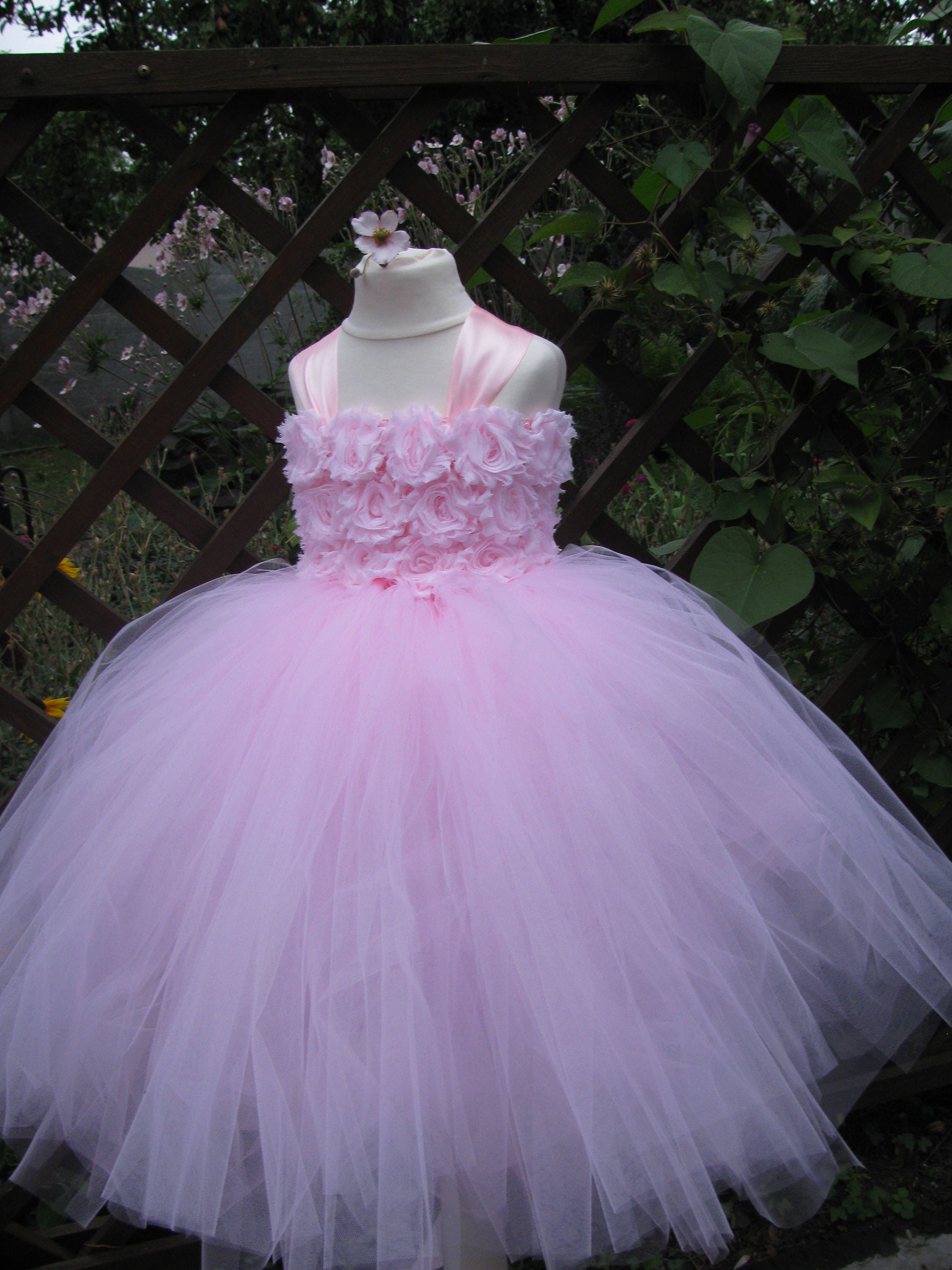 Baby Pink Tulle Embroidery