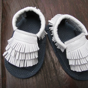 White & Navy  Baby Gladiators.Baby Leather Sandals. Leather Baby moccasins.Baby Girl Sandals. Boy Sandals.Gladiator Handmade.Greek Sandals.