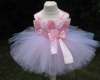 Flower Girl Dress Newborn Tutu First Birhtday Outfit Girls Birthday Tutu Pink Girl Dress Tulle Dress Toddler Dress 1t 2t 3t 4t 5t 6t 7t 8t
