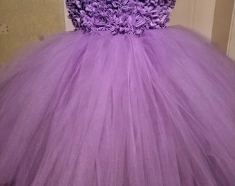 Flower Girl Dress Princess Sofia Dress Lavender Tulle Dress Flower  Girl Dress Baby Tutu