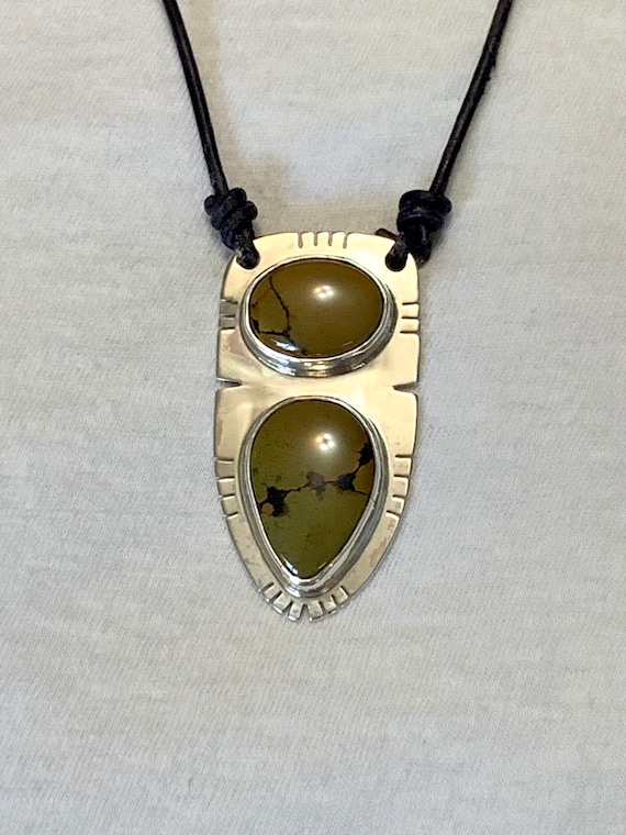 Turquoise Necklace Natural Blackjack 