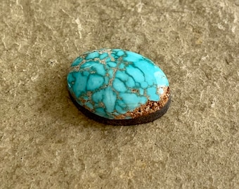 Lone Mountain Natural Turquoise Cabochon, AAAA Gem Grade, Rare