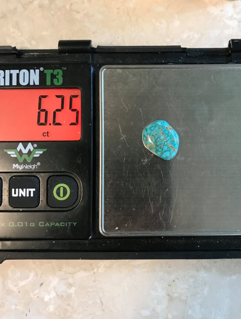 AAAA Gem Grade pre 1980s stock hand made Classic Nevada Spiderweb Turquoise Cabochon old stock material rare
