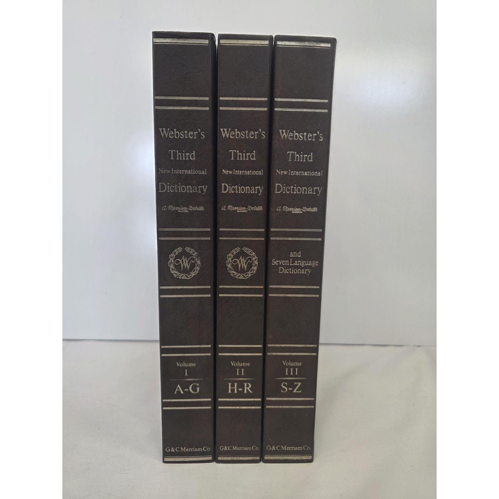 Webster International Dictionary - Etsy