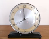 Stunning Smiths Sectric electric clock, Bakelite and chrome plated dial frame, Deco style, Exdale