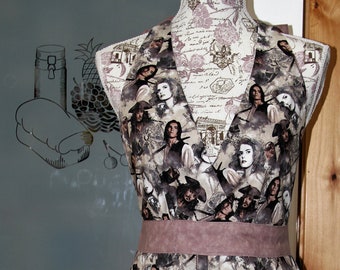 Pirates of the Caribbean: Retro Halter Top Ladies Womens apron