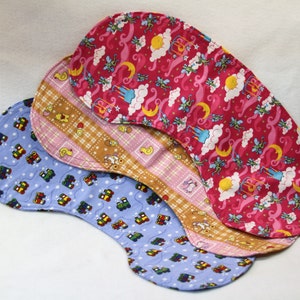 Burp Cloths  Soft absorbent double layered your choice of trains, teddy bears or fairies