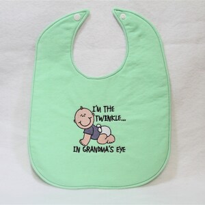 Your Choice of Cute Embroidered Toddler bibs Flannel with fleece batting filling Extra absorbent