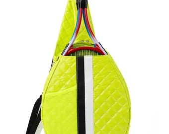 Tennis bag, Tennis Sling Bag, Tennis bag for her, Quilted Sports bag,