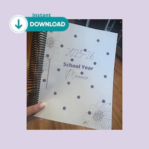 2025-26 School Year Planner + Bible Reading Guide | Christian Teacher Planner | Faith-Based Academic Calendar | Scripture Planner