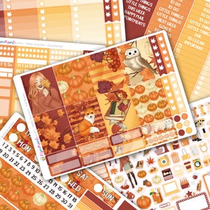 Kit di adesivi per agenda settimanale Hello Autumn Deluxe