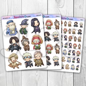 Wizards & Witches 3 Character Stickers