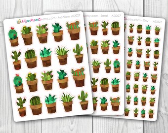 Potted Cacti Stickers AD027