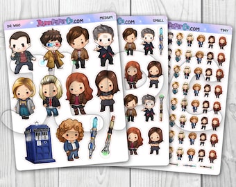 Dr Who Character Stickers