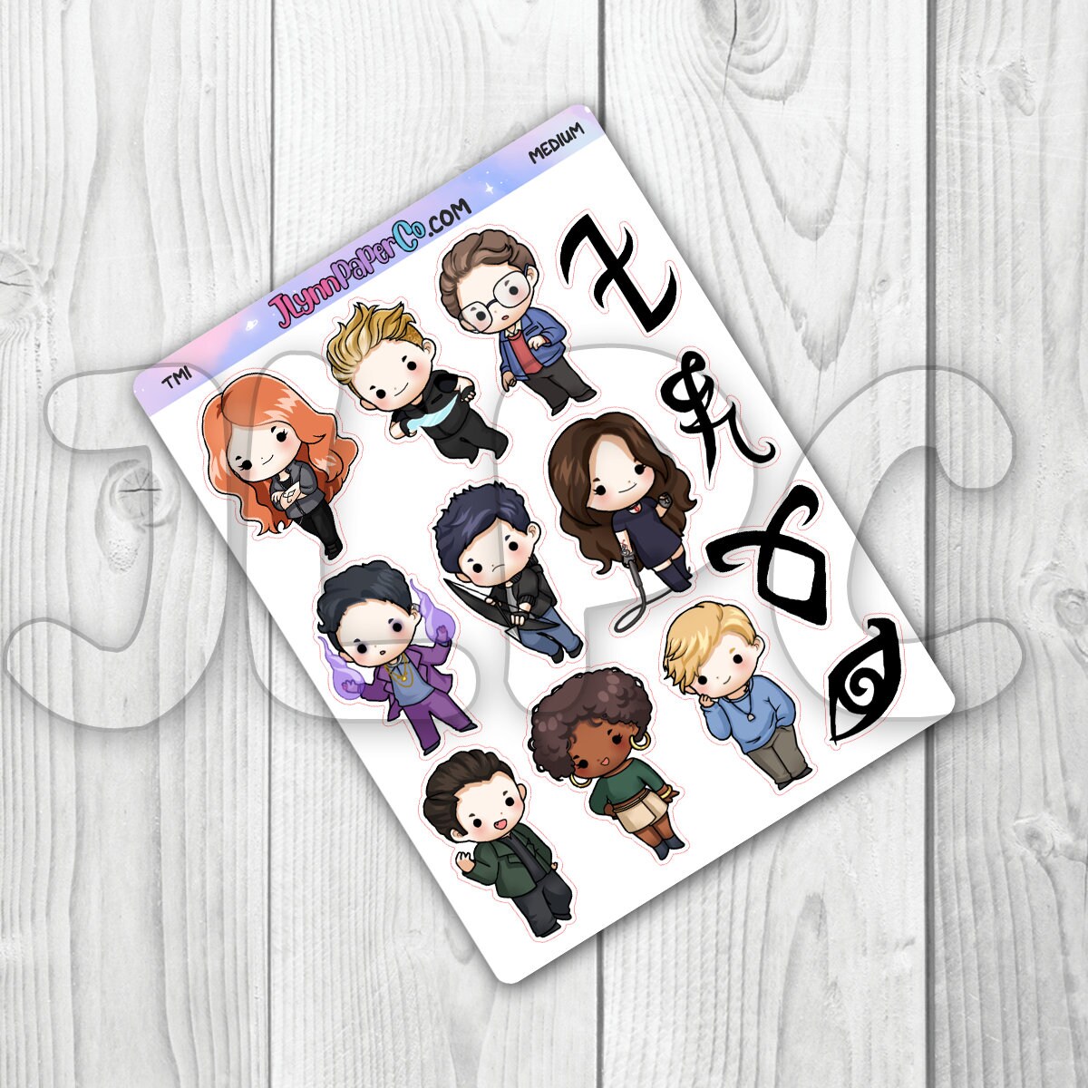 Tmi Sticker TMI Shadow Hunters Stickers - Etsy