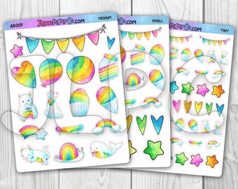 Rainbow Variety Stickers AD001