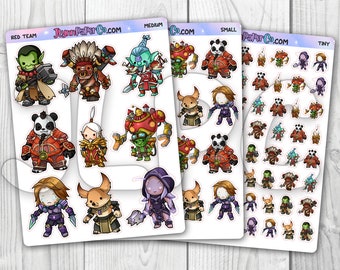Raid Night (Red Team) Character Stickers