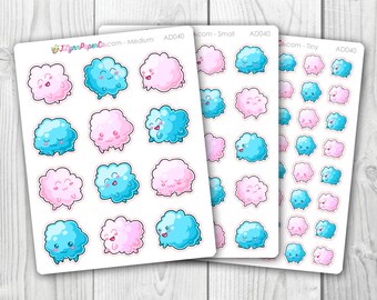 Kawaii Fluff Stickers | AD040