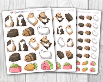 Kawaii Guinea Pig Stickers AD029