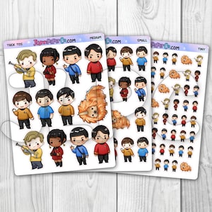 Star Trek TOS Inspired Character Stickers